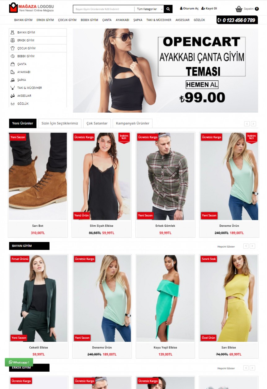 E Ticaret Ayakkabı Çanta Moda Paketi